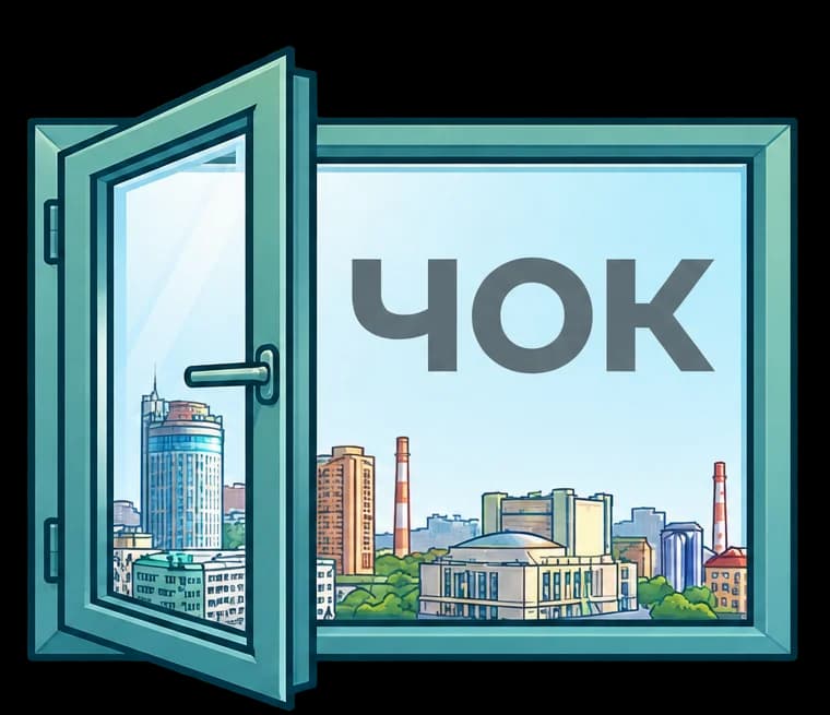 Логотип Челябинской Оконной Компании