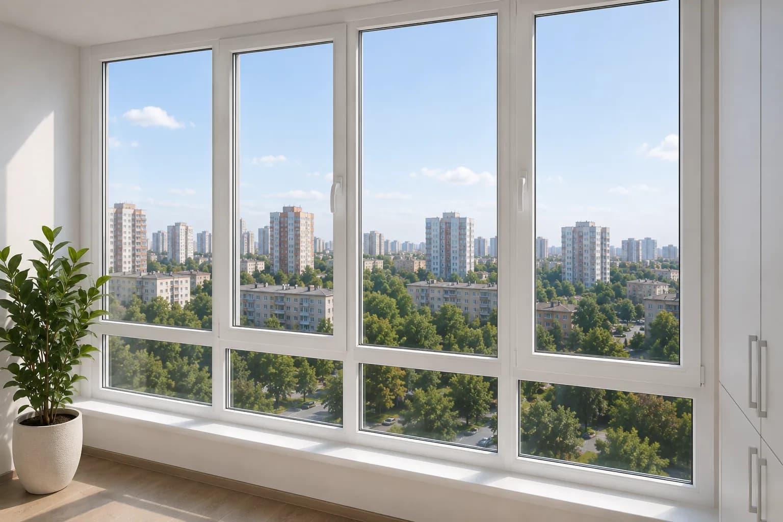 Панорамные пластиковые окна
